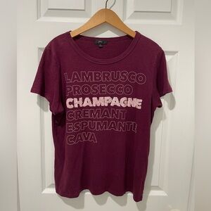 EUC J. Crew champagne sequin tee